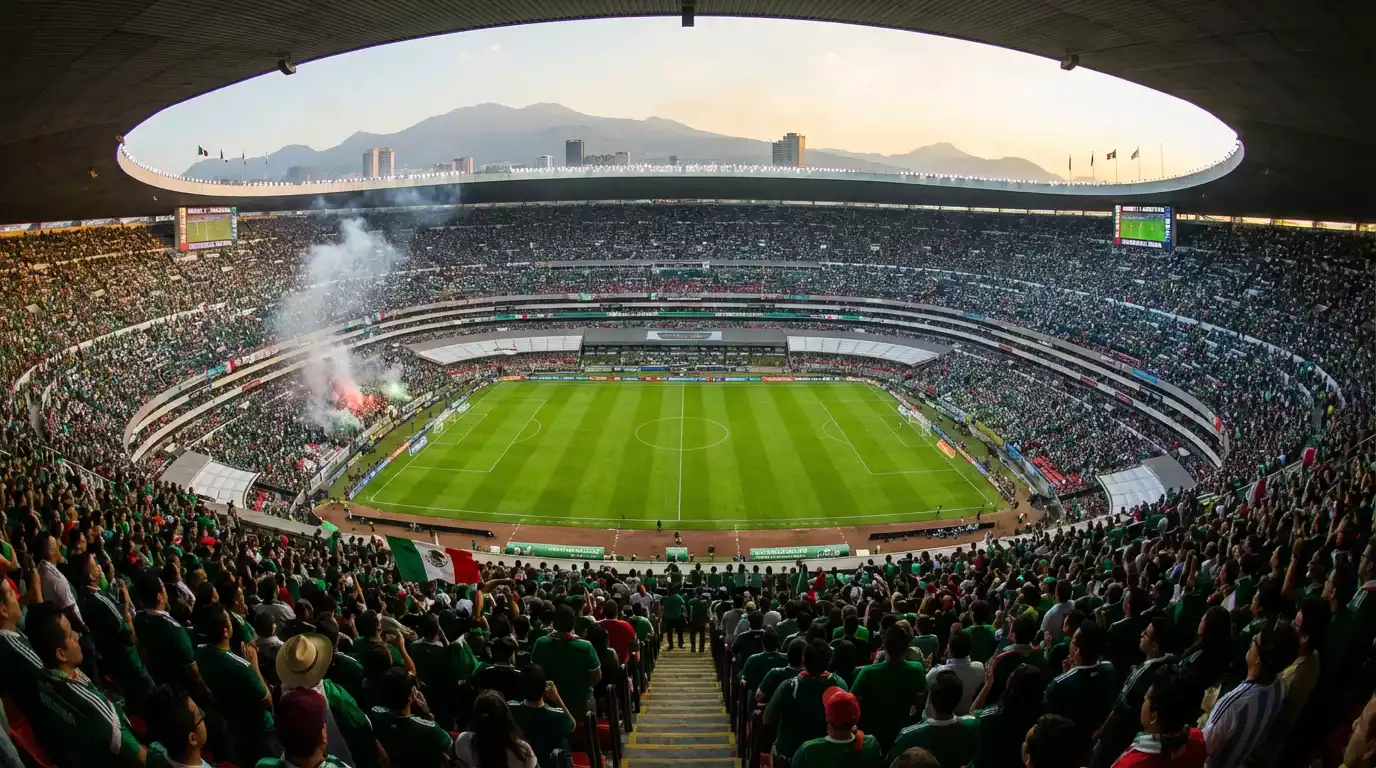 Estadio Azteca w Mexico City, arena otwarcia Mundialu 2026